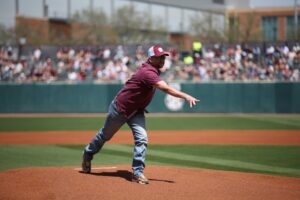 First Pitch - Aggies vs Alabama 2025 - Cody Maxwell and Capitol Ranch Real Estate