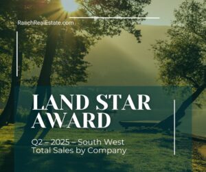 Capitol Ranch Real Estate is proud to announce that we have been recognized with three distinguished honors in Q1 2025 Land Star Awards